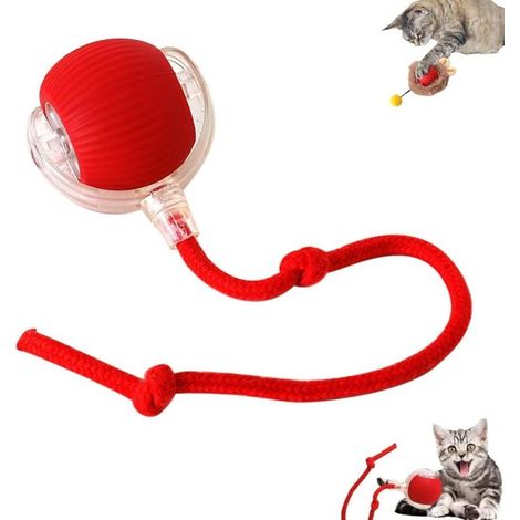 Balle interactive pour chats et chiens, rechaable par USB, 3 modes, rotation à 360°, autonomie ultra-longue. (1/5)