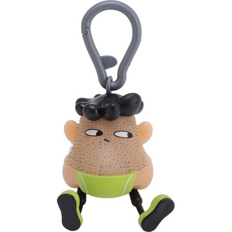 Jouet en silicone anti-stress - Porte-clés et pendentif pour sac à dos avec pince à épiler pour soulager l'anxiété et cueillir les cheveux (1/5)