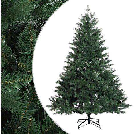 Artificial Hinged Christmas Tree 210 cm PVC and Metal Green vidaXL (1/5)