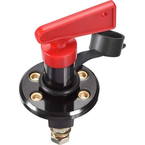 Interruptor giratorio adecuado para el aislamiento de baterías, aislador, enciende/apaga la fuente de alimentación de CC de 60 V/400 A para barcos, autocaravanas y vehículos todo terreno (1 unidad).