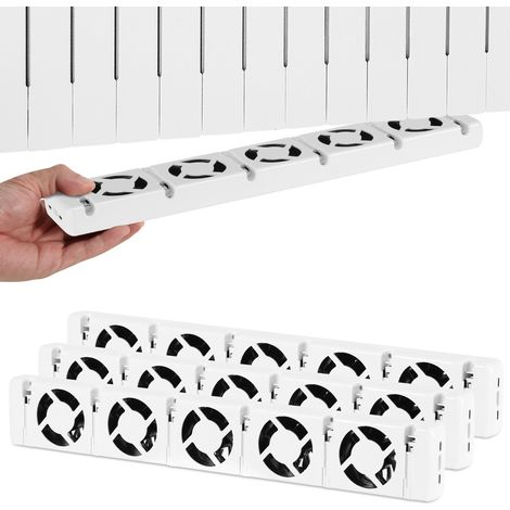 TolleTour Heizkörperverstärker 5-fach, 3er-Set, Thermostat 0–60 °C, Weiß (1/5)