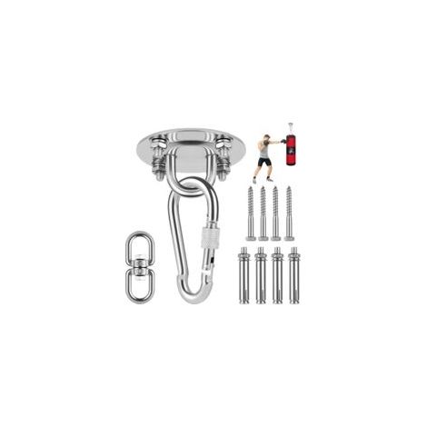 Crochet de Plafond, Cintre pour Sac de Frappe, Fixation Plafond Crochet Mural en 304 Acier Inoxydable pour Hamac, Fauteuil Suspendu, Sac de Boxe, Balançoire, Yoga (1/5)