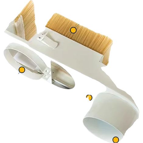 Campana extractora de polvo, cepillo de aleación de aluminio, compatible con fresadoras, orificio interior de 80 mm (1/5)