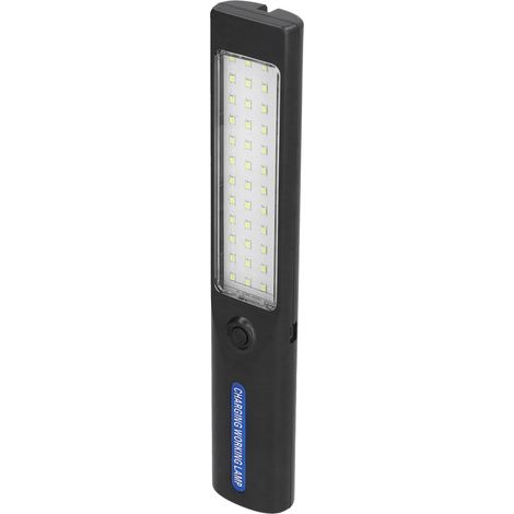 Lampe de travail à 48 LED avec crochet à 360°, rechargeable par USB, 1000 lm, base magnétique, portable, idéale pour la réparation automobile et le camping en extérieur. (1/5)