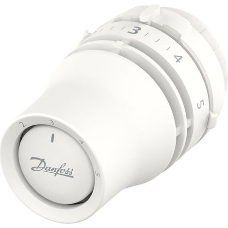 Tête thermostatique à clic Danfoss Redia RA, capteur intégré, avec limitation à partir de 16 °C