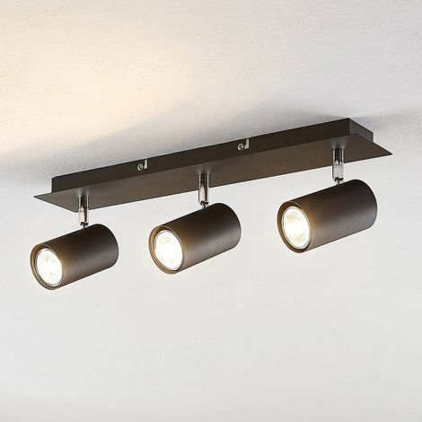 [NEUWERTIG] B-Ware Lindby Deckenstrahler Joffrey Deckenleuchte Deckenlampe Schwarz 49cm 3 Flg Gu10 (1/2)