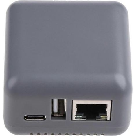 NP330 Mini-USB-2.0-Netzwerkdruckserver – Grau (EU), gemeinsam genutzter Drucker, Ethernet-Anschluss, LAN-kompatibel, kompakte Drucklösung (1/4)
