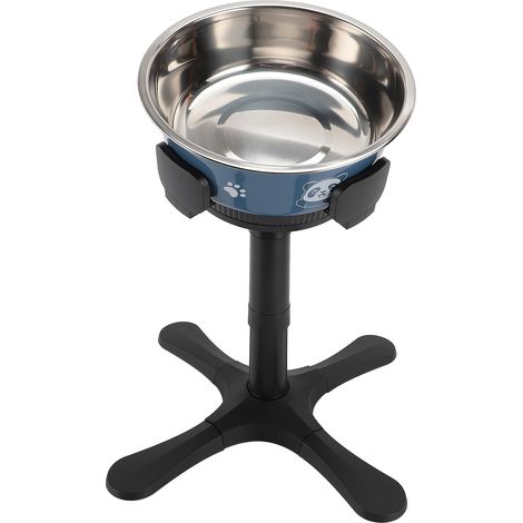 Support Gamelle Chien Réglable Hauteur Largeur Incliné ABS Stable Confort Digestion pour Chiens Moyens et Grands (1/4)