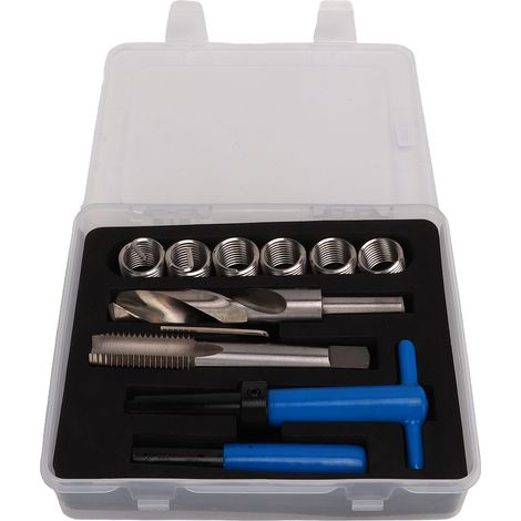 Ortviai Kit de réparation de filetages en acier rapide M20x2,5 pour automobile – boîtier de rangement inclus (1/5)