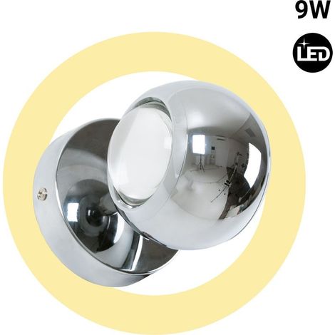Applique murale LED 9W optique chrome up/down (1/5)