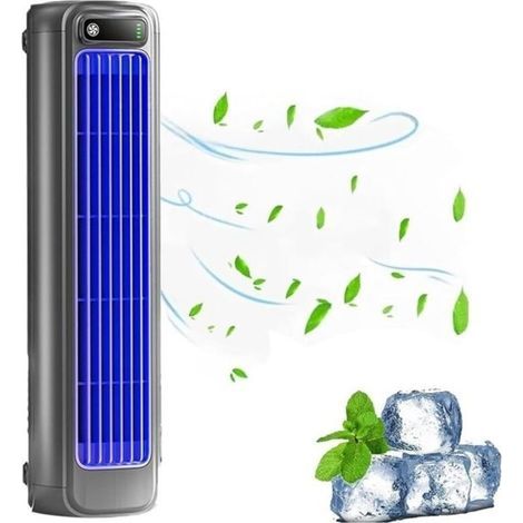 Portable, quiet, 3-speed cooling fan wall-mounted, drill-free design for office/kitchen/bedroom (1/4)