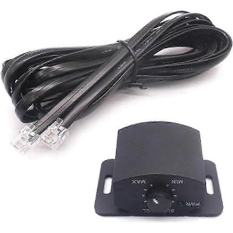 Bouton de remplacement pour amplificateur, commande de basses, télécommande 6 broches pour subwoofer, bouton de réglage du volume pour haut-parleurs (1/5)