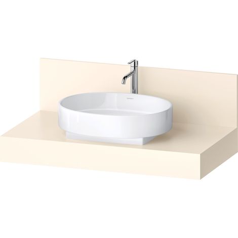 Console Balcoon Duravit rectangulaire, 1 découpe au centre ,