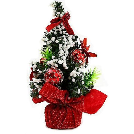 Décoration de Noël : sapin de Noël miniature de 20 cm, mini sapin de Noël artificiel (1/5)