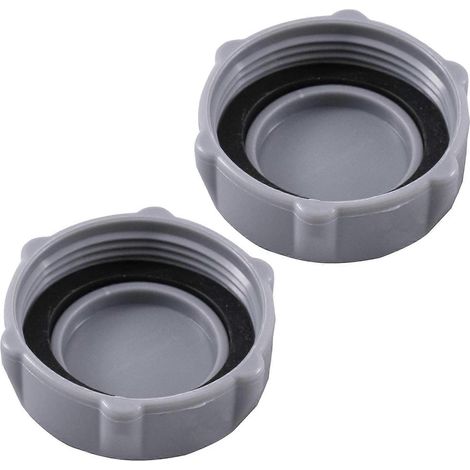 Lot de 2 bouchons de vidange pour piscine - Pièces de réparation - Bouchons de vannes de vidange en plastique durable - Convient aux modèles de piscine P6H1158ASS16 (1/5)