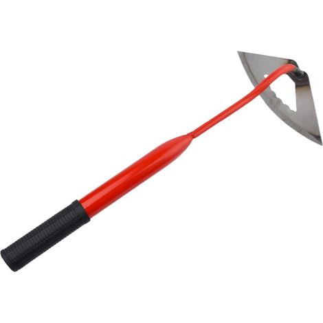 Houe à main en acier, houe de jardin portable en acier pour désherber et ameublir la terre (1/5)