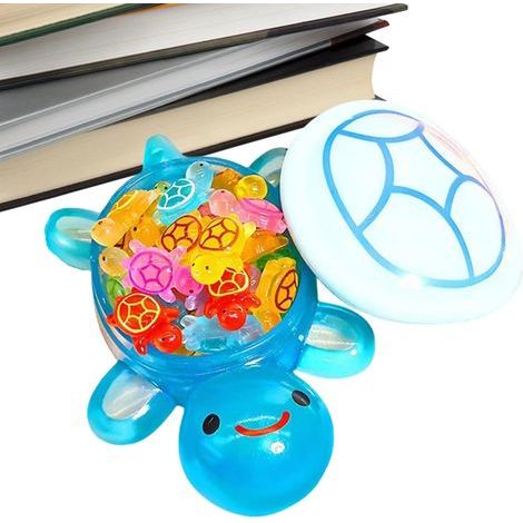 Figurine de tortue en résine qui brille dans le noir - Petits animaux décoratifs en résine - Décoration miniature pour jardin, aquarium, balcon, terrasse (1/5)