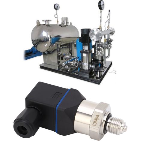 Drucksensor mit Edelstahlgewinde G1/4 0,5-4,5 V, Hirschmann-Stecker für Wasser, Öl und Gas. (1/5)