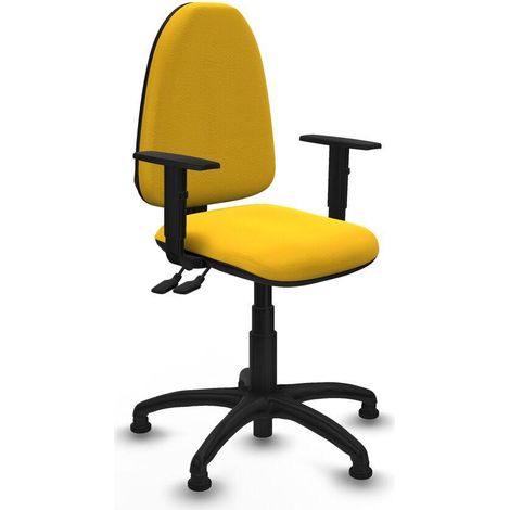 Piqueras y Crespo Aýna silla escritorio amarilla ajustable (1/3)