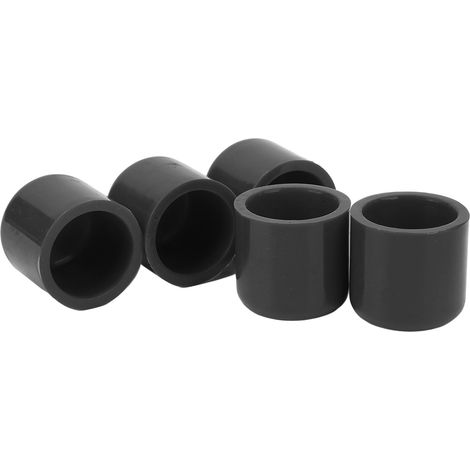 Lot de 5 bouchons en silicone de 30 mm, flexibles, résistants à l'usure, bouchons universels pour tuyaux d'aspiration d'air, noirs. (1/5)