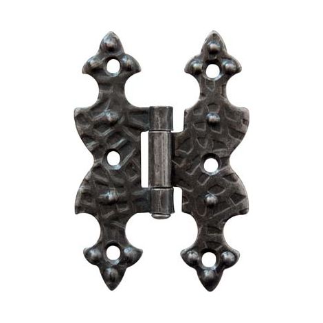 CERNIERA A BANDELLA DOPPIO T PIANA - F.BATTUTO NERO SFUMATO MM 95X65- 10 pezzi