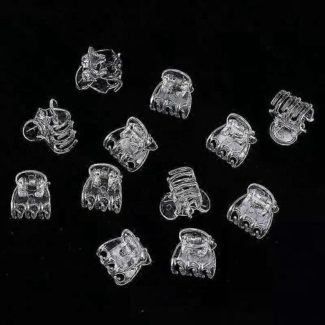 50 pinces transparentes à 6 griffes pour orchidées, supports papillon en plastique pour plantes grimpantes de jardin. (1/5)