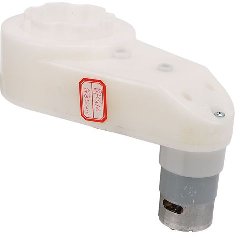 Moteur de boîte de vitesses électrique 12V 12000RPM pour voiture enfant, poussette et accessoires de moto, vitesse variable, blanc (1/5)