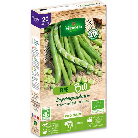 Vilmorin Fève Superaguadulce - 20 m - BIO (1/3)