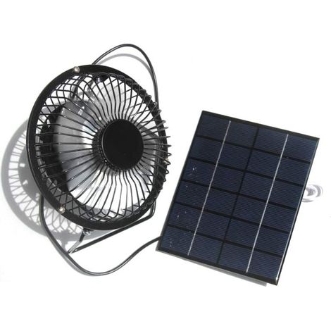 Rosvola Kit de ventilateur de panneau solaire USB, Mini Panneau Solaire 2 W pour Serre, petit poulailler, remise (1/5)