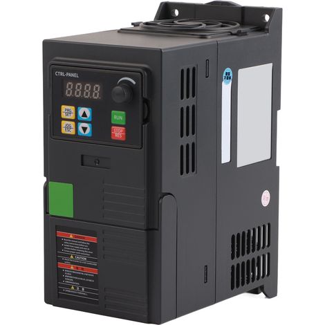 Convertisseur de fréquence Variateur vectoriel monophasé triphasé 0-240V avec RS485 boîtier ABS dissipateur thermique (1/4)