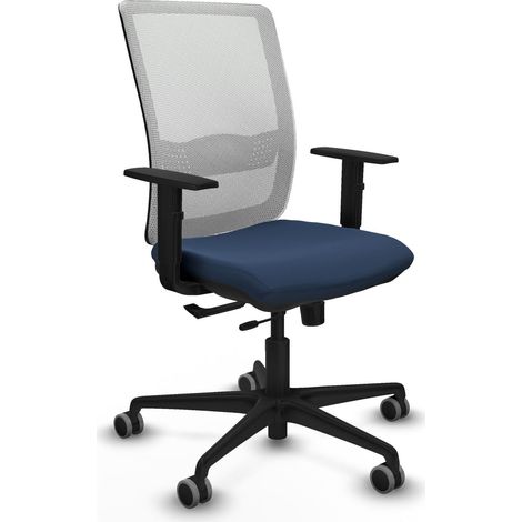Sedia da ufficio piqueras y crespo Haches blu navy pelle sintetica (1/2)