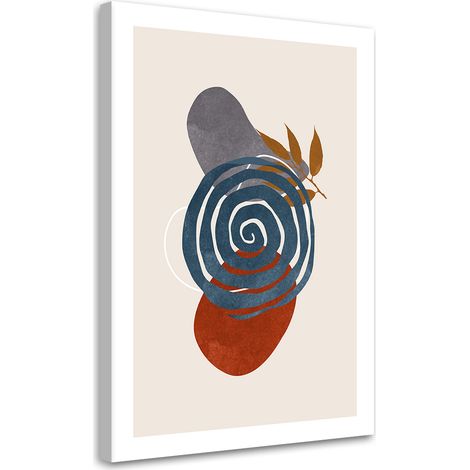 Tableau sur toile Cercles géométriques et formes boho 40x60
