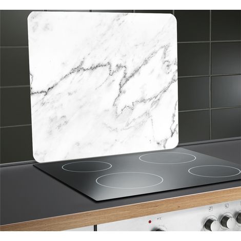 Maximex Multi-Platte Marmor, für Glaskeramik Kochfelder, Schneidbrett, Mehrfarbig, Gehärtetes Glas mehrfarbig, Silikon transparent (1/5)