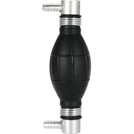 Handkraftstoffpumpe aus Gummi – Kraftstoffvorpumpe für Autos, Motorräder und Boote, 10 mm (Schwarz) (1/4)