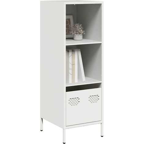 Highboard Weiß 35x39x103,5 cm Stahl