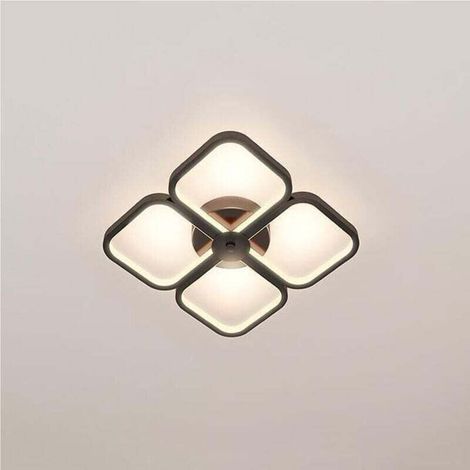 Plafonnier LED minimaliste pour chambres, escaliers, balcons et entrées - Puits de lumière blanc avec variateur tricolore (1/4)