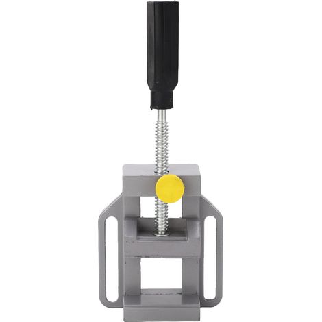 Étau d'établi mini avec mâchoires plates, compatible avec supports de perceuse à colonne et serre-joints d'équerre rapides. (1/5)