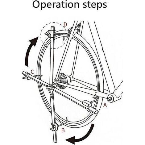 Correcteur de crochet de queue pour dérailleur arrière de vélo de route, jauge d'alignement de cintre de dérailleur arrière en acier inoxydable multifonction (1/3)
