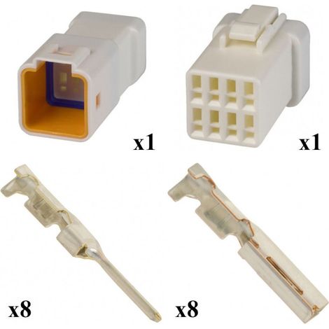 Kit Connecteur JWPF Mâle Femelle 8 Voies