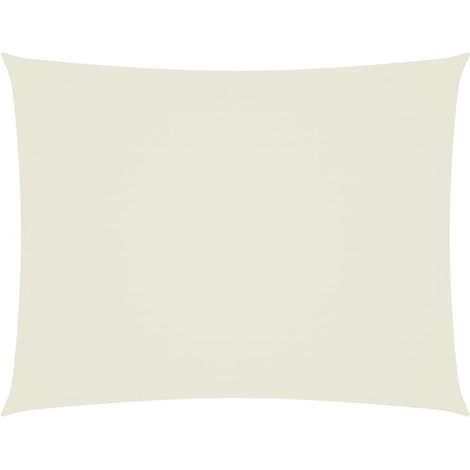 Maison Exclusive - Parasole a Vela Oxford Rettangolare 3x4 m Crema