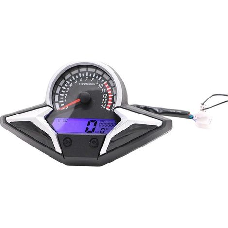 Tablero de instrumentos digital LCD para motocicleta con velocímetro, tacómetro y odómetro, compatible con Honda CBR250. (1/5)