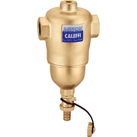 Séparateur de saletés avec raccords filetés femelles et robinet de vidage Caleffi 5462 1 1/4" (1/5)