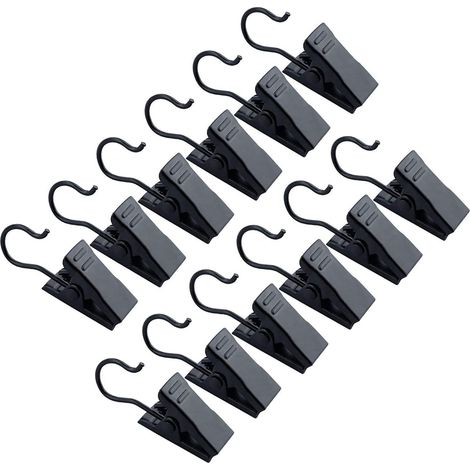 30 Pinces Rideaux Metal Noir pour Photos Decorations (1/4)