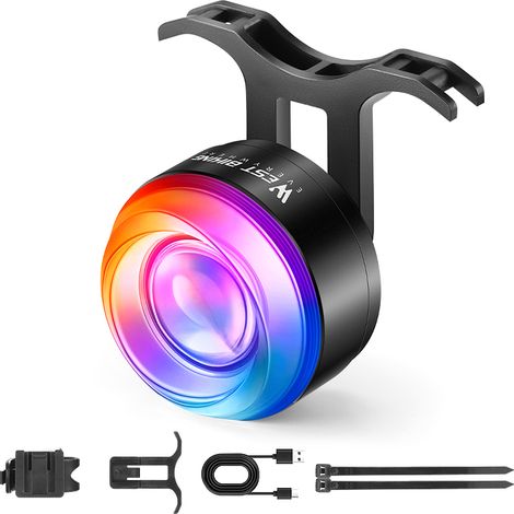 Feu arrière de vélo Intelligent, détection de frein arrière, lampe de conduite de nuit (1/5)