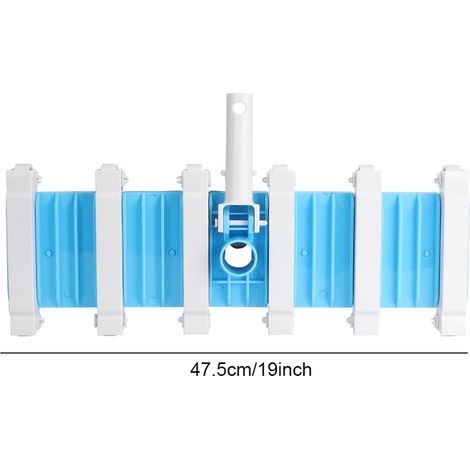 Tête d'aspiration Bleu et Blanc 19 Pouces pour Nettoyage de Piscine (1/5)