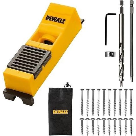 DeWalt DXPJ001E Single Pocket Hole Jig With Pouch