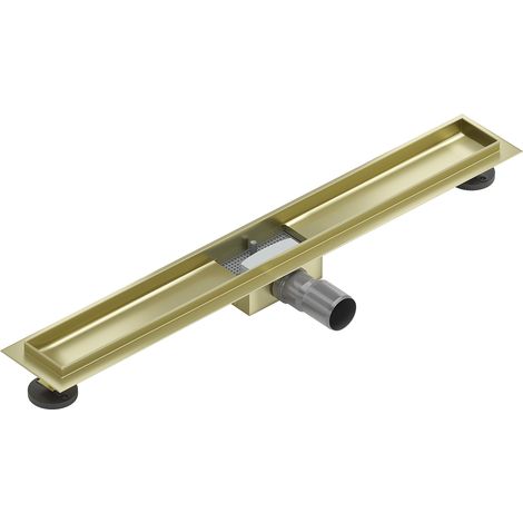 Mexen Flat Korpus für linearen Ablauf 70 cm, gebürstetes Gold - 1A15070 (1/4)