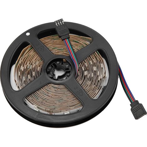 Guirlande lumineuse multicolore RGB 150 LED, 5 m, prise UE, AC100-240V, pour la maison, les magasins et les restaurants (1/5)