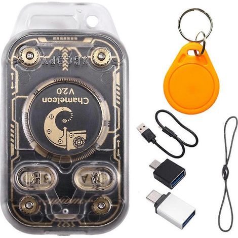 Émulateur de lecteur de puces RFID Chameleon V2.0 + 1 porte-clés UID + duplicateur NFC + 125K 13,56 MHz + décodage de cartes Chameleon Ultra (1/5)