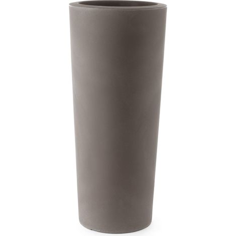 Vaso Ø45x110 cm in Polietilene Schio Cono 110 Cappuccino (1/3)